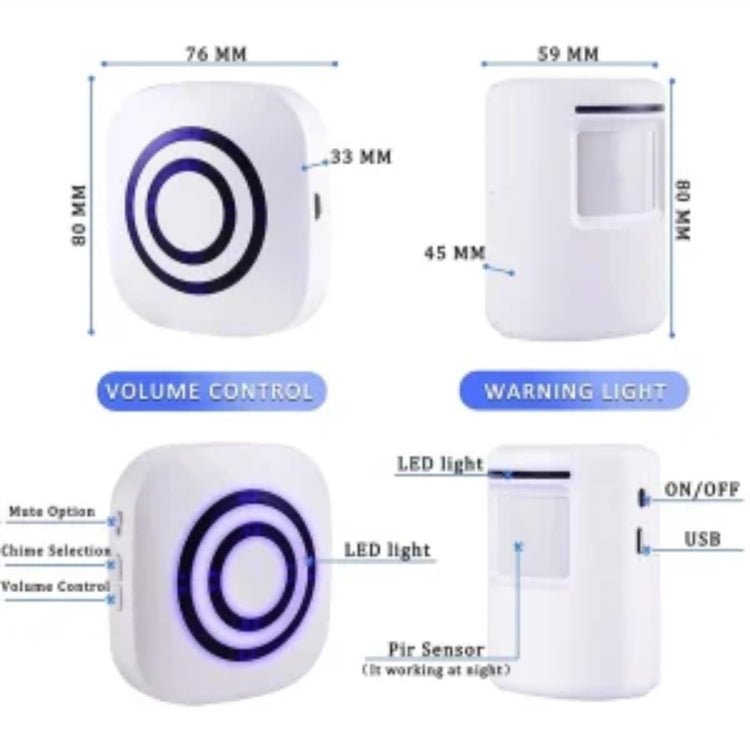 Bezicni alarm sa 2 senzora pokreta