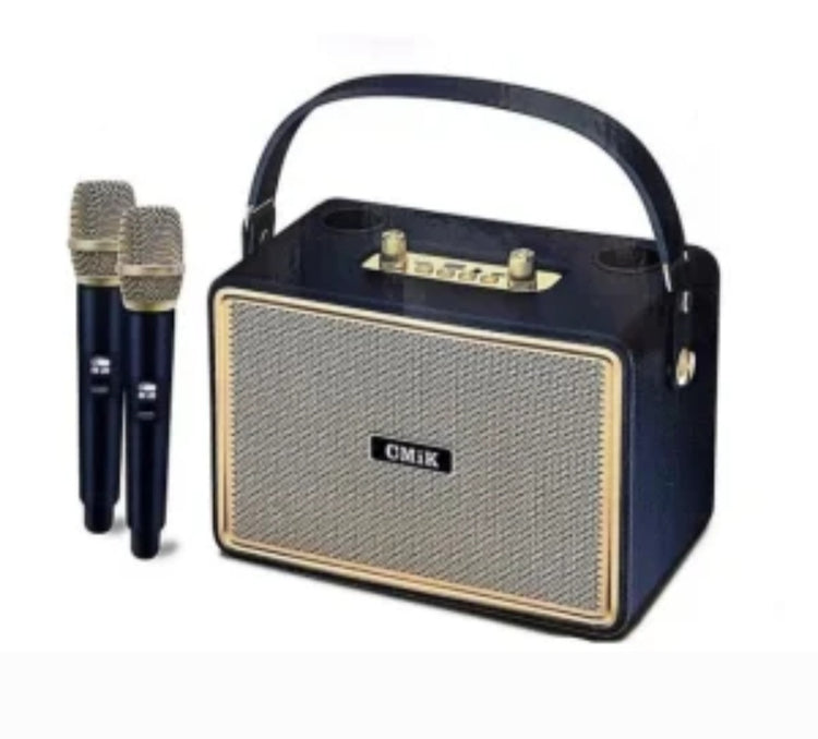 Retro karaoke zvučnik sa 2 mikrofona - CMIK MK-4202