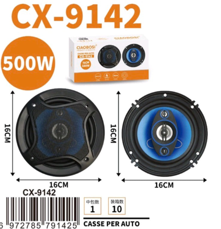 Zvucnici za auto 16cm CIAOBOSI CX-9142