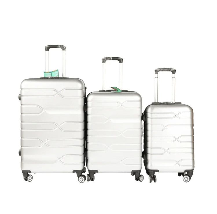 Koferi za putovanje 3u1 set sivi