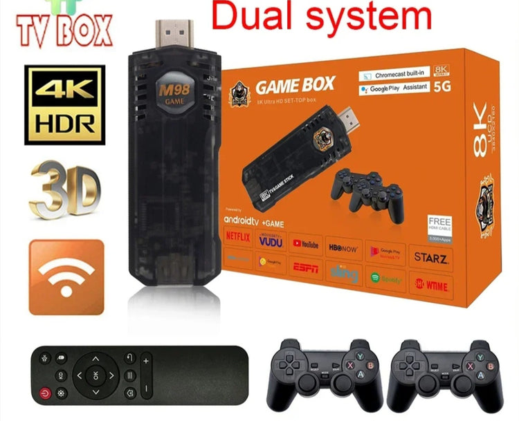 Konzola tv box X2 plus game box sa 2 dzojstika