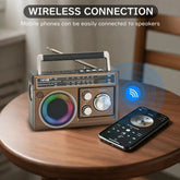 Solarni radio tranzistor NS -7001 s retro radio