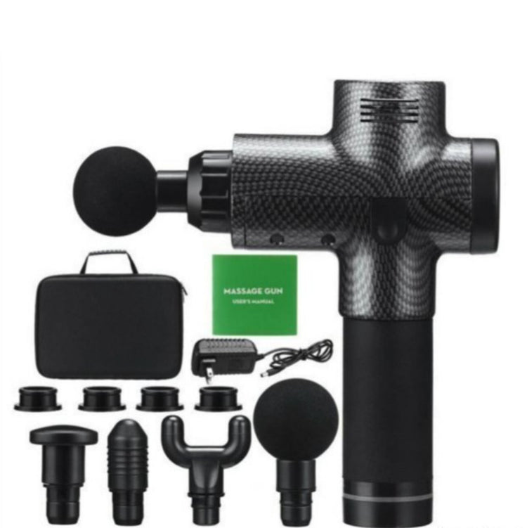 Masazer pistolj carbon sa 6 brzina -masazer sa 4 nastavka