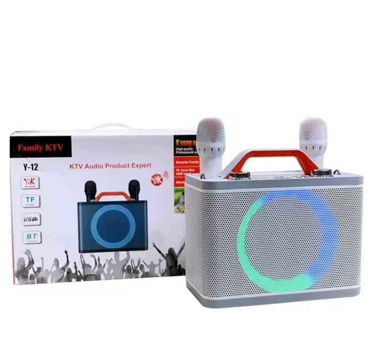 Bluetooth karaoke masina dual Y-12 sa 2 mikrofona
