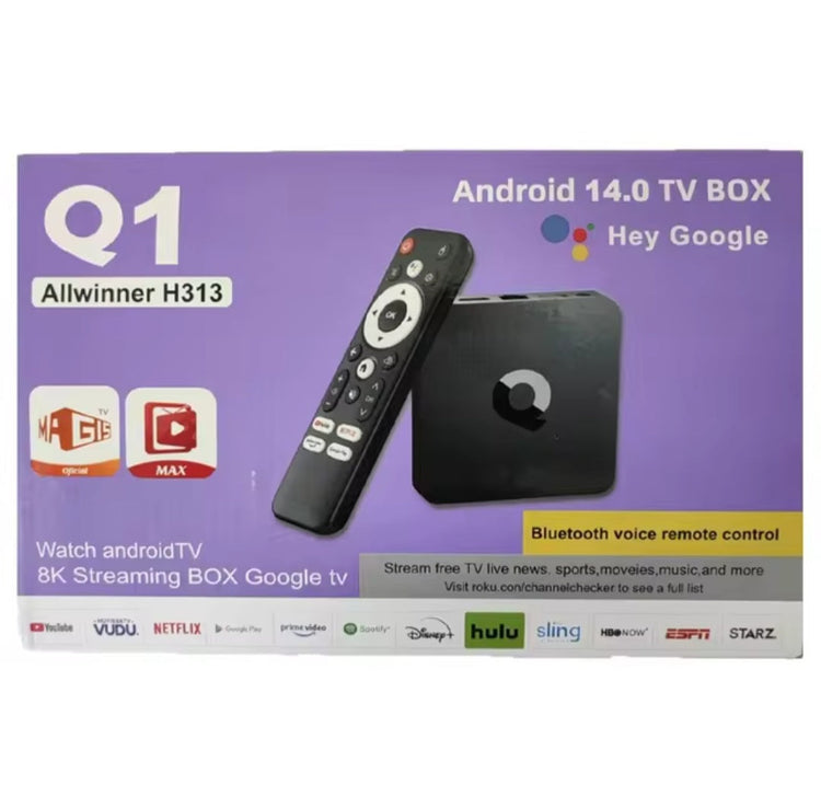 TV Box android 14 smart -tv box Q1