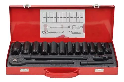 Set udarnih ključeva impact socket set 1/2" sa 17 delova