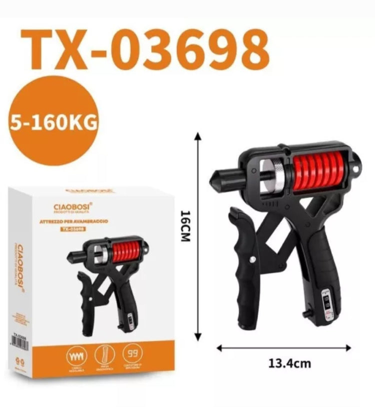 Podesiva opruga za jačanje šake i podlaktice sa brojačem Ciaobosi TX-03698