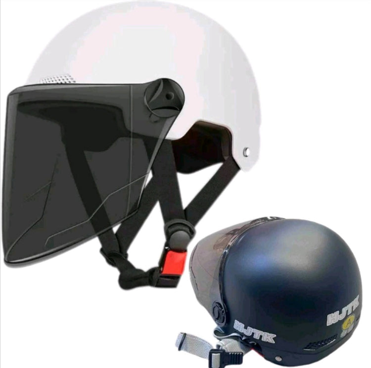 Kaciga za motor i skuter HJTK -bela i crna  55-60 obim