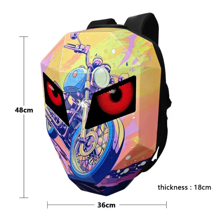 Ranac za motorcikl sa 2 led ekrana