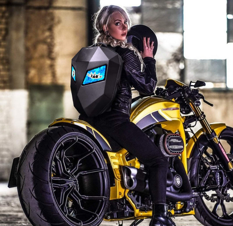 Ranac za motorcikl sa 2 led ekrana