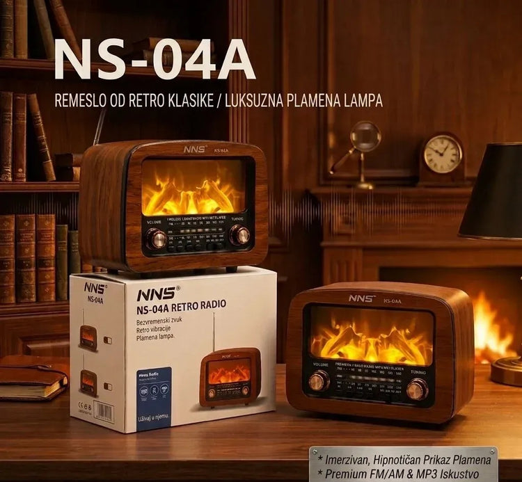 Radio tranzistor NS-04A sa efektom plamena