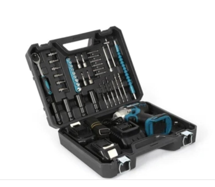 Aku udarni odvijac srafilica busilica sa alatom u koferu Makita  128V