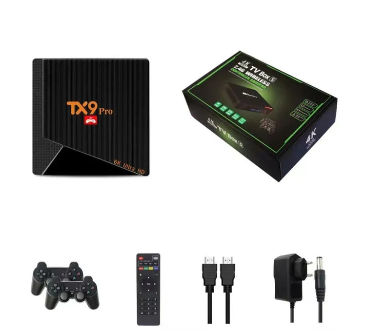 Android tv box TX9 pro 6K + Retro konzola za igranje