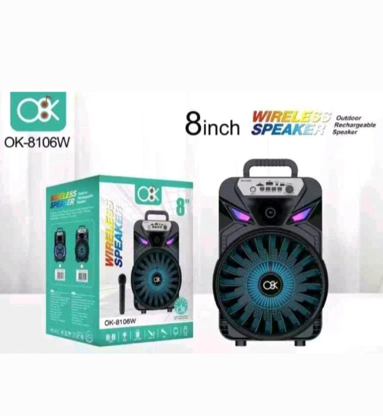 Bluetooth zvucnik karaoke 8 inca sa led svetlom BT-8106