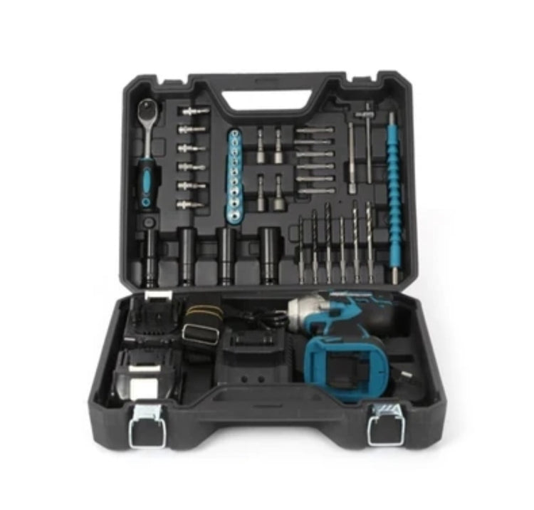 Aku udarni odvijac srafilica busilica sa alatom u koferu Makita  128V