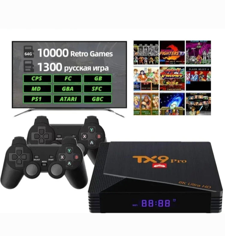 Android tv box TX9 pro 6K + Retro konzola za igranje