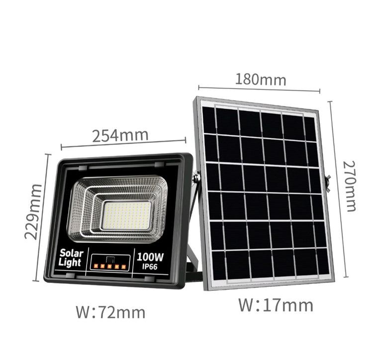 Solarni led reflektor sa panelom 100w