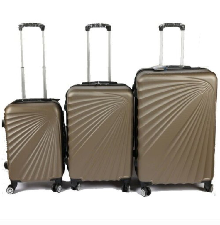 Koferi za putovanje 3u1 set zlatni