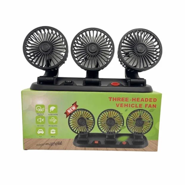 Trostruki ventilator za auto 12V