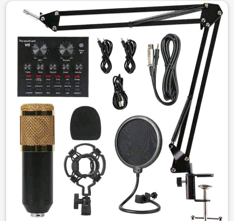 Studijski kondezatorski mikrofon BM800 sa miksetom V8