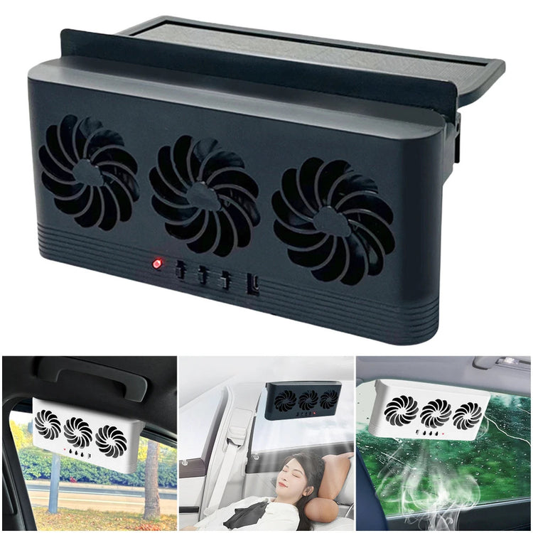Solarni ventilator za auto sa 3 kulera